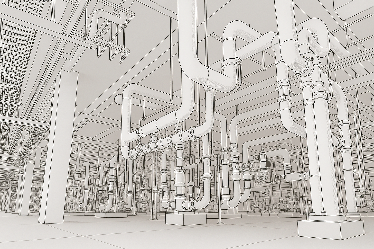 Industrial Pipe Network